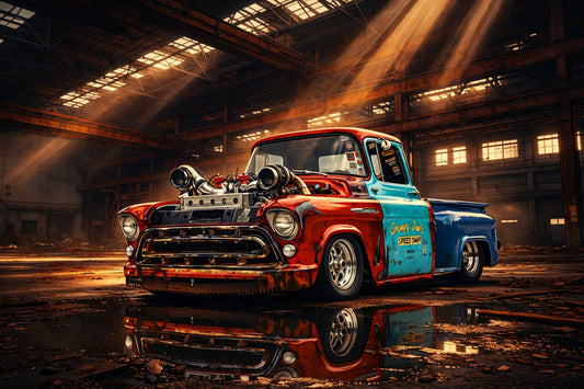 Custom Cinematic Garage Illustration