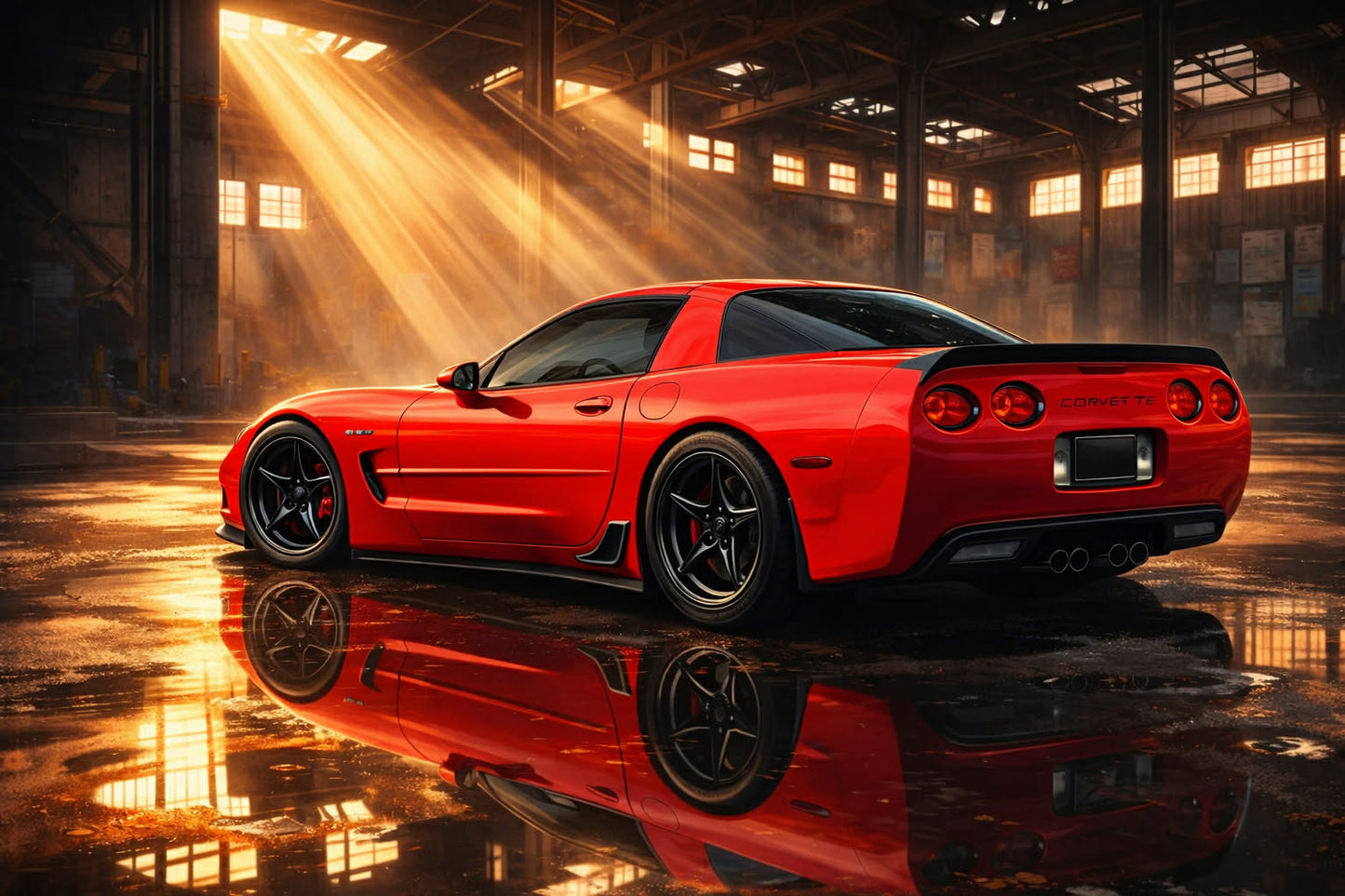 Custom Cinematic Garage Illustration