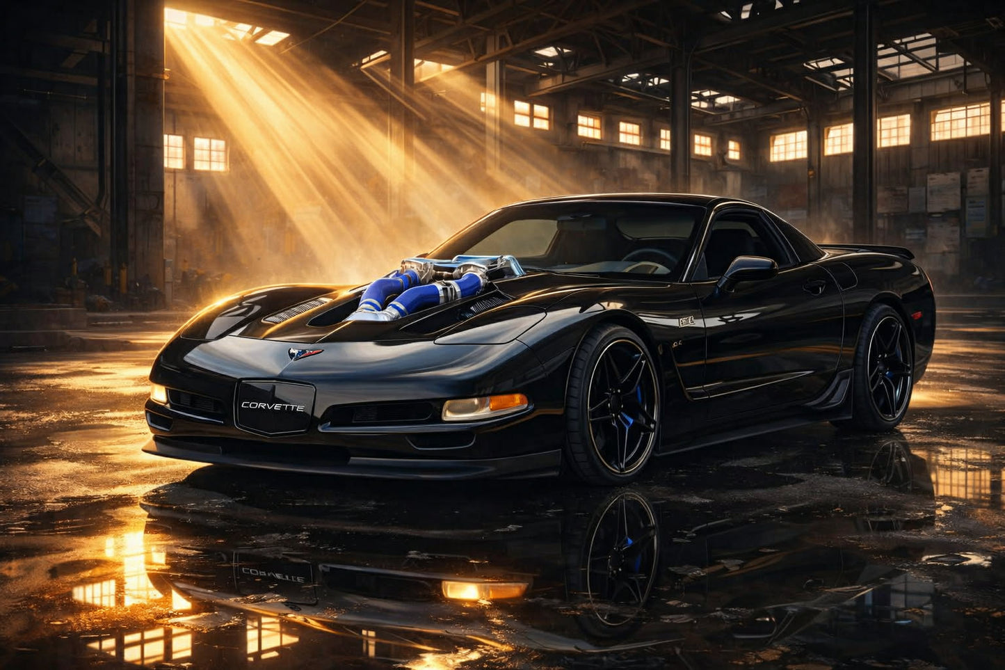 Custom Cinematic Garage Illustration