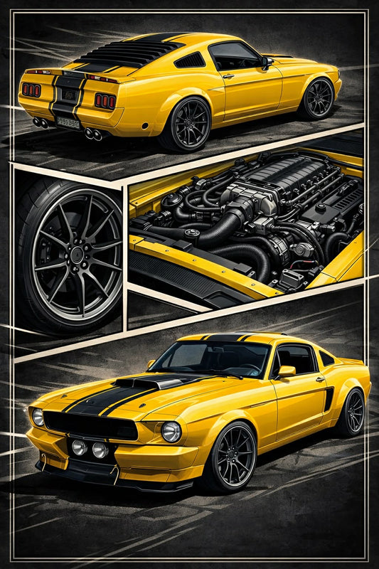 4-Panel Custom Illustrated Artwork